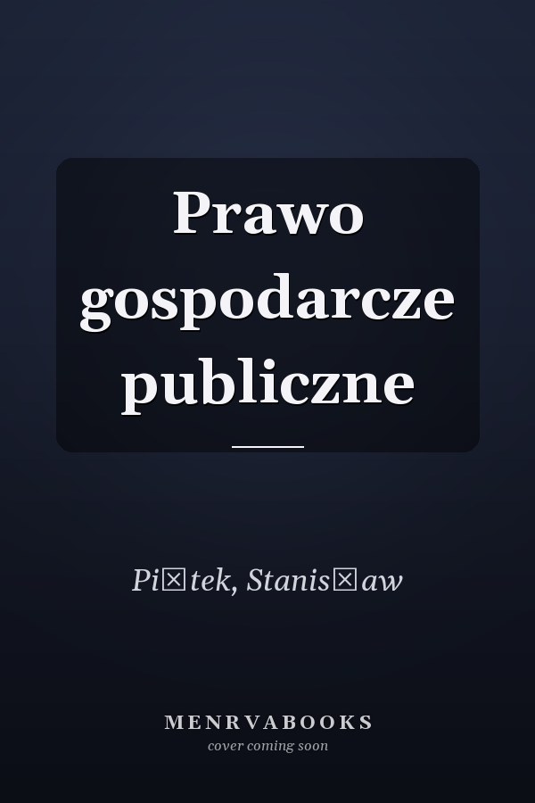 Prawo gospodarcze publiczne