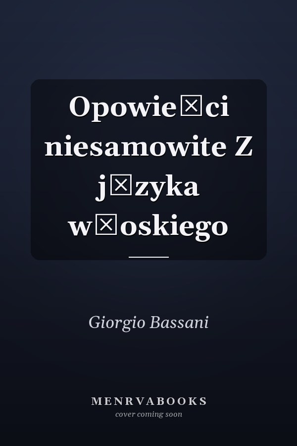 Opowieści niesamowite Z języka włoskiego