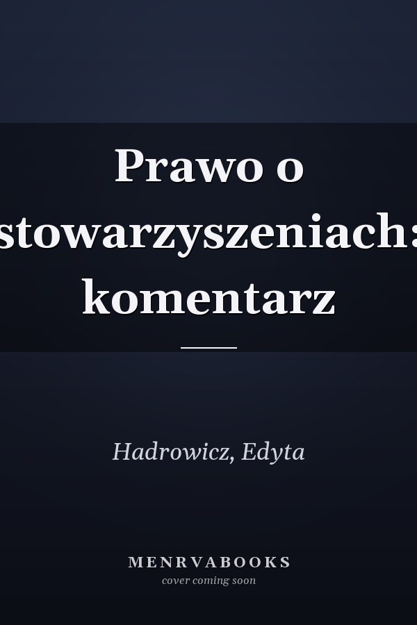 Prawo o stowarzyszeniach: komentarz