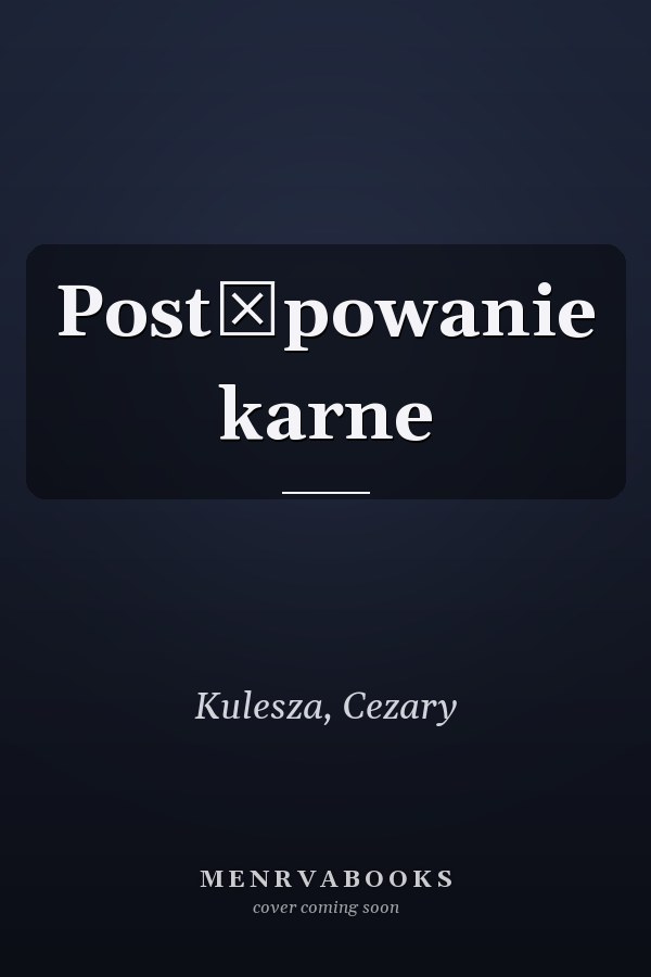 Postępowanie karne