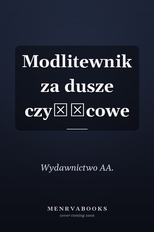 Modlitewnik za dusze czyśćcowe