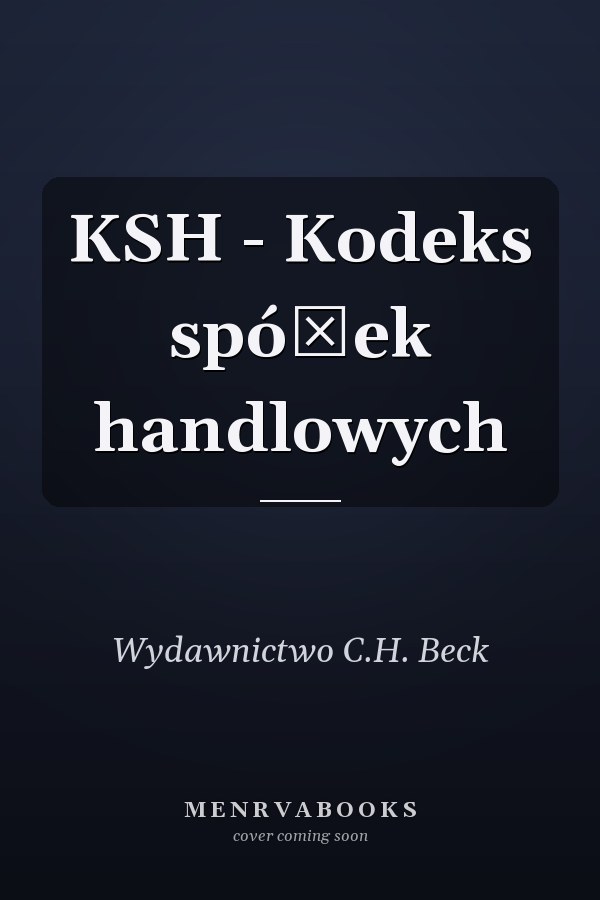 KSH - Kodeks spółek handlowych