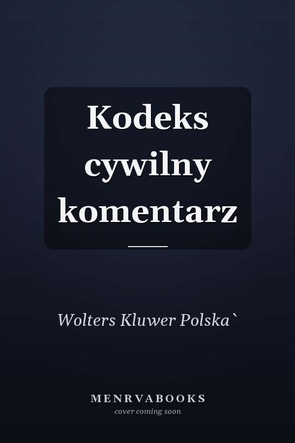 Kodeks cywilny komentarz