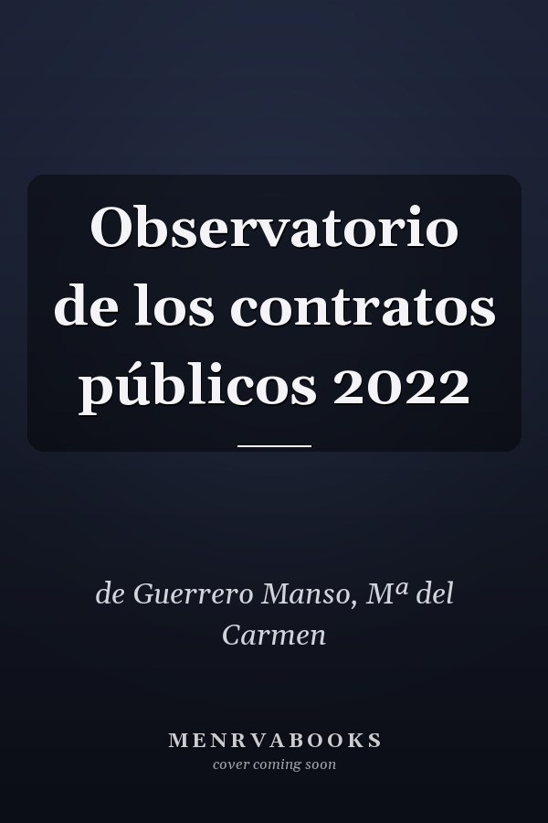 Observatorio de los contratos públicos 2022