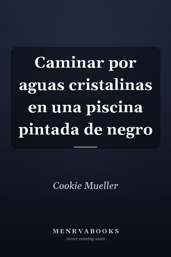 Caminar por aguas cristalinas en una piscina pintada de negro
