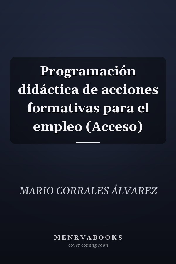 Programación didáctica de acciones formativas para el empleo (Acceso)