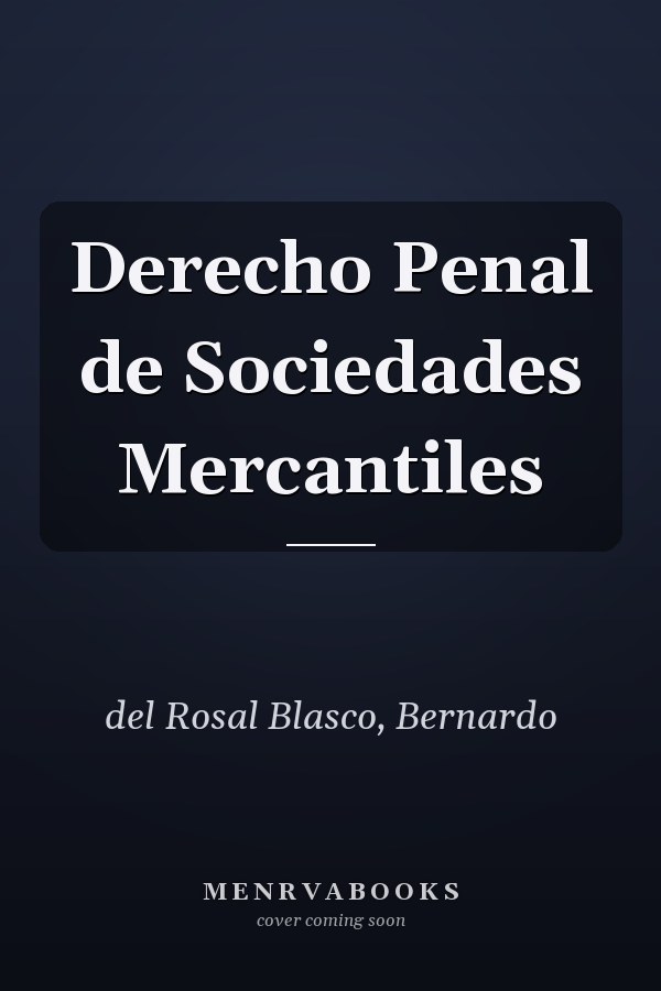 Derecho Penal de Sociedades Mercantiles