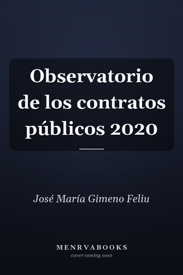 Observatorio de los contratos públicos 2020