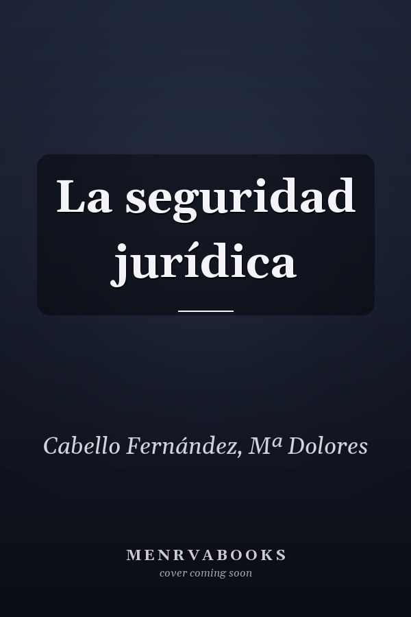 La seguridad jurídica