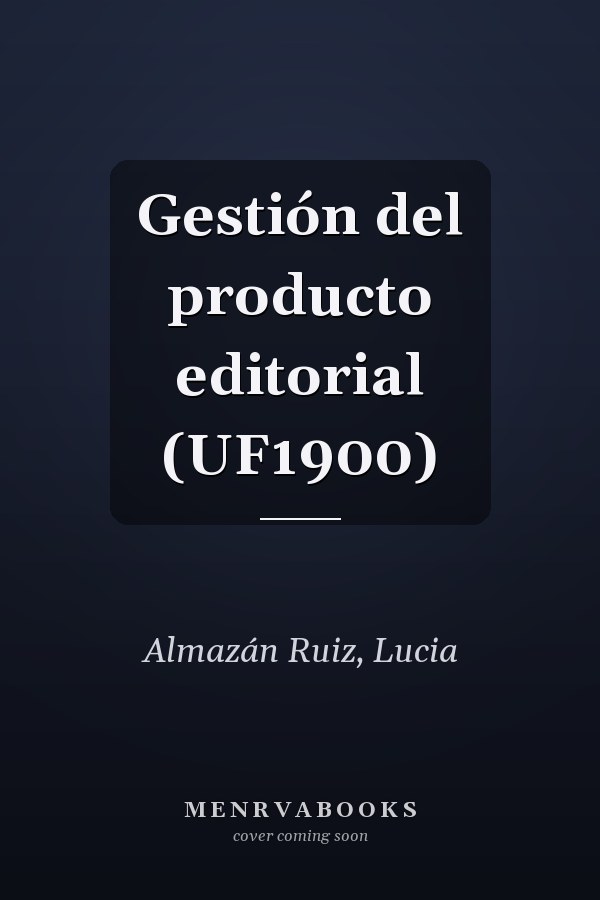 Gestión del producto editorial (UF1900)
