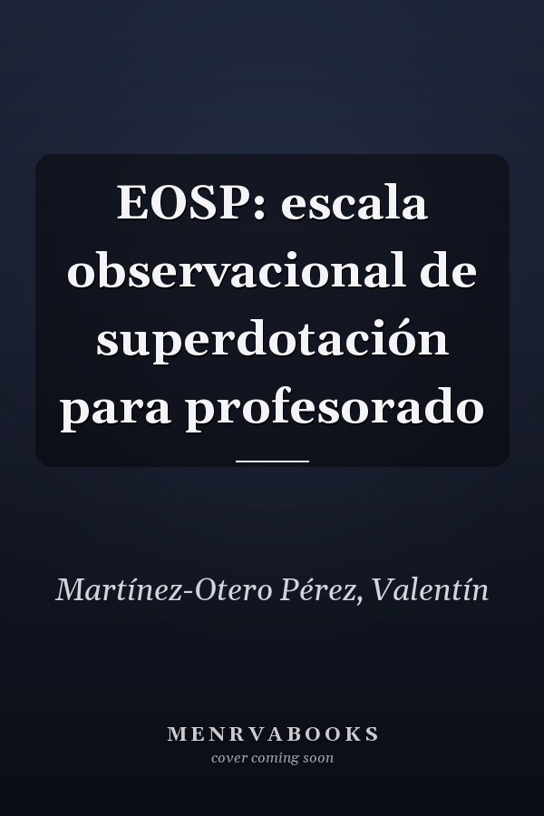EOSP: escala observacional de superdotación para profesorado