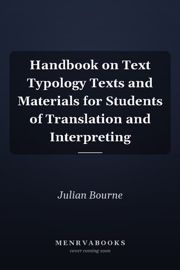 Handbook on Text Typology Texts and Materials for Students of Translation and Interpreting