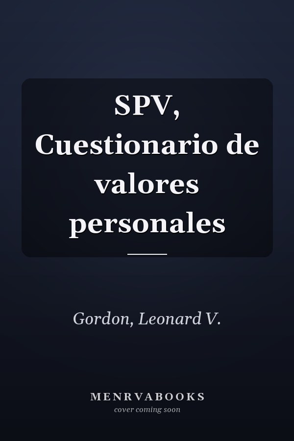 SPV, Cuestionario de valores personales