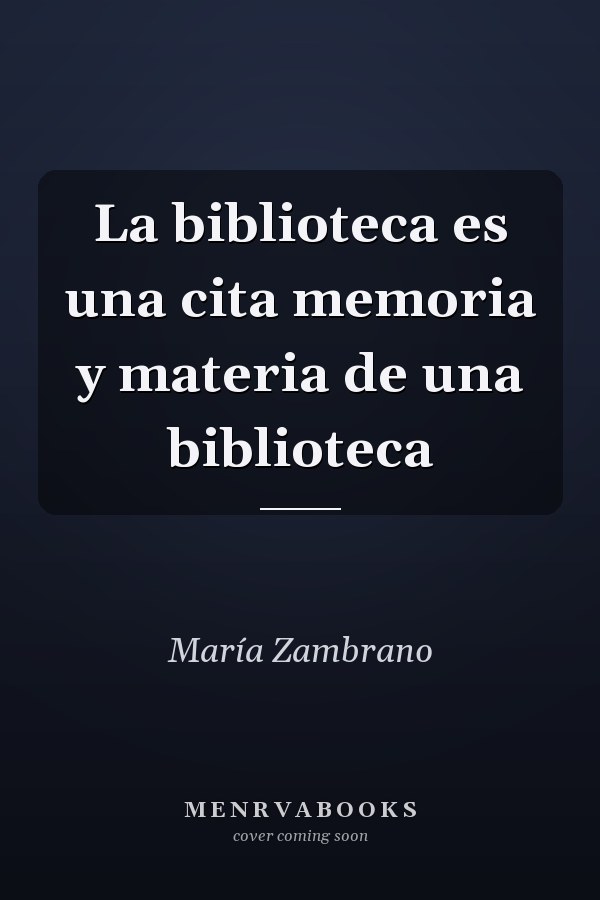 La biblioteca es una cita memoria y materia de una biblioteca