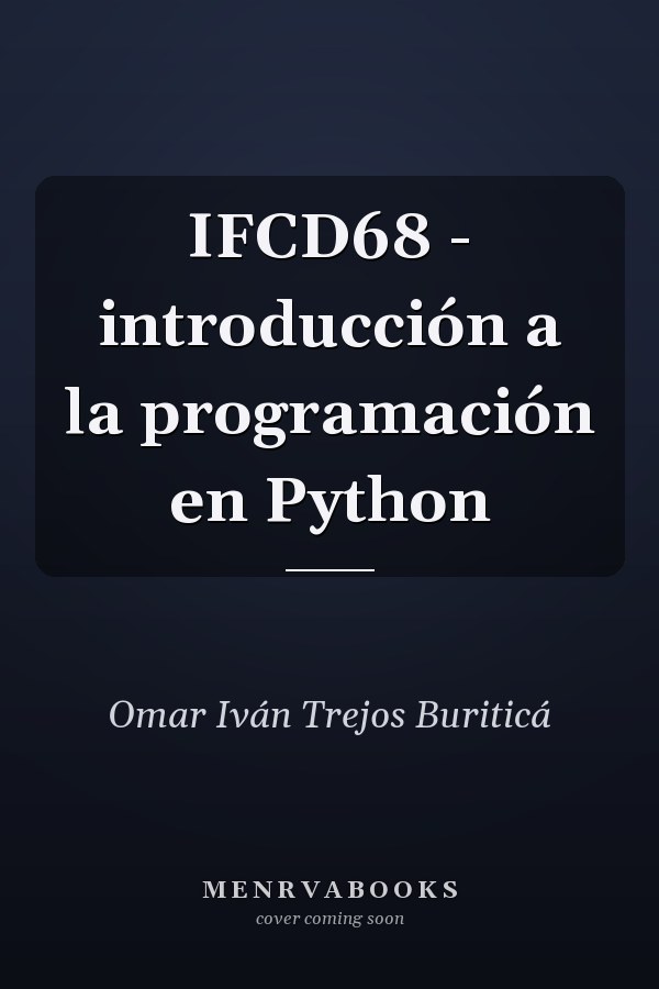 IFCD68 - introducción a la programación en Python