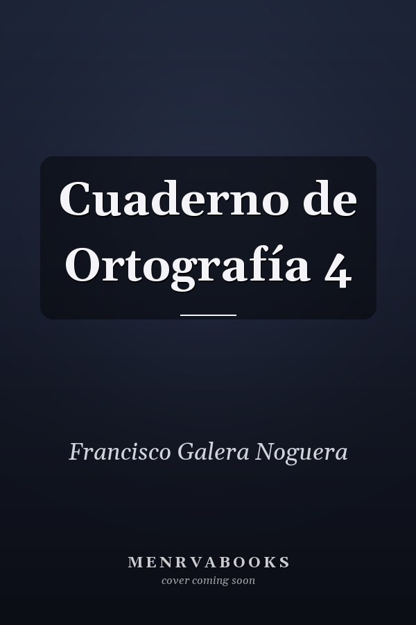 Cuaderno de Ortografía 4