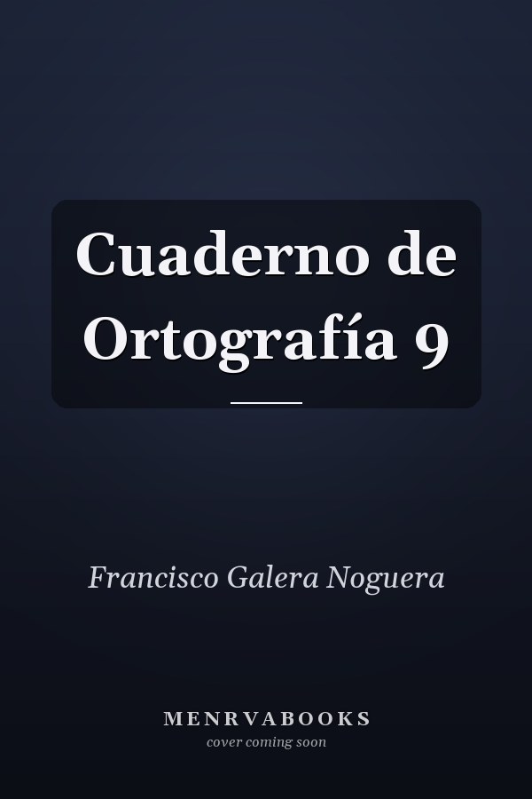 Cuaderno de Ortografía 9