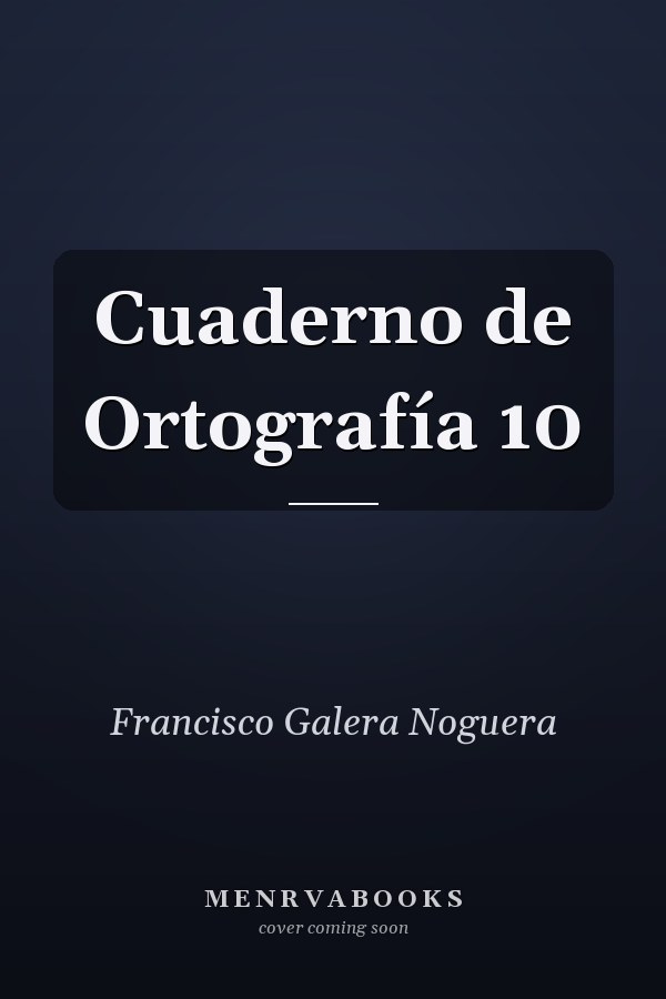 Cuaderno de Ortografía 10