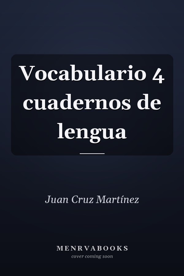 Vocabulario 4 cuadernos de lengua