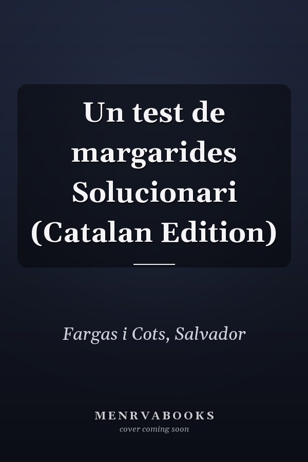 Un test de margarides Solucionari (Catalan Edition)