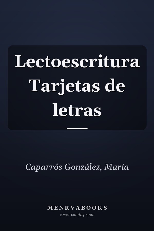 Lectoescritura Tarjetas de letras