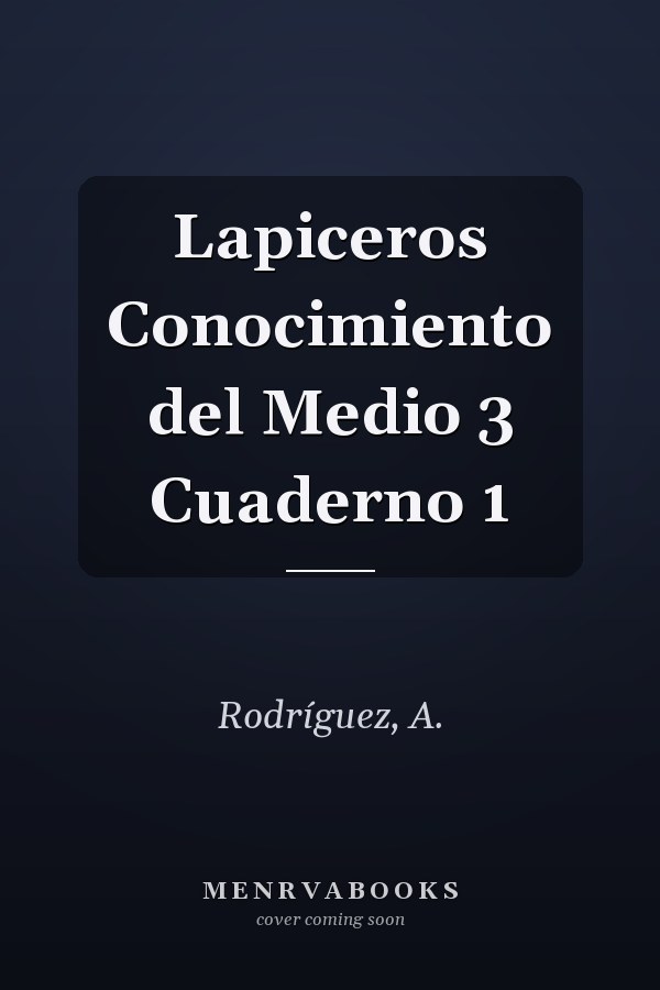Lapiceros Conocimiento del Medio 3 Cuaderno 1