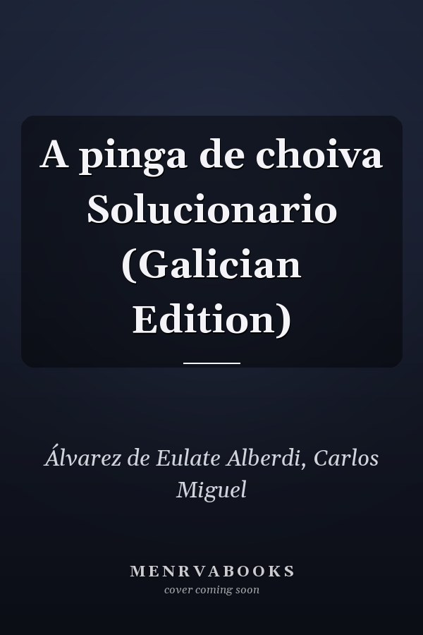 A pinga de choiva Solucionario (Galician Edition)