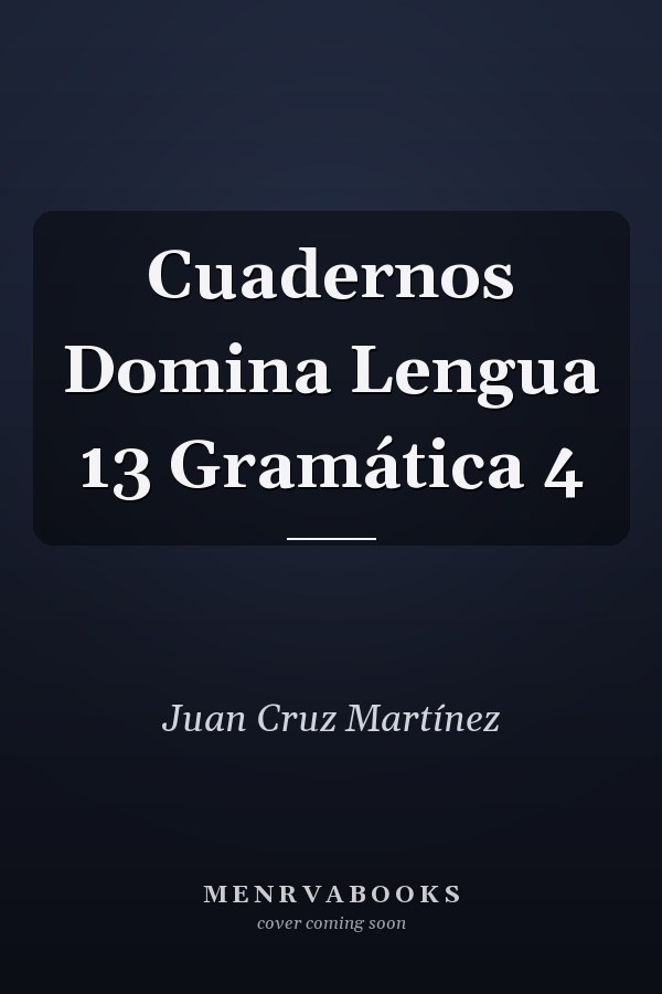 Cuadernos Domina Lengua 13 Gramática 4