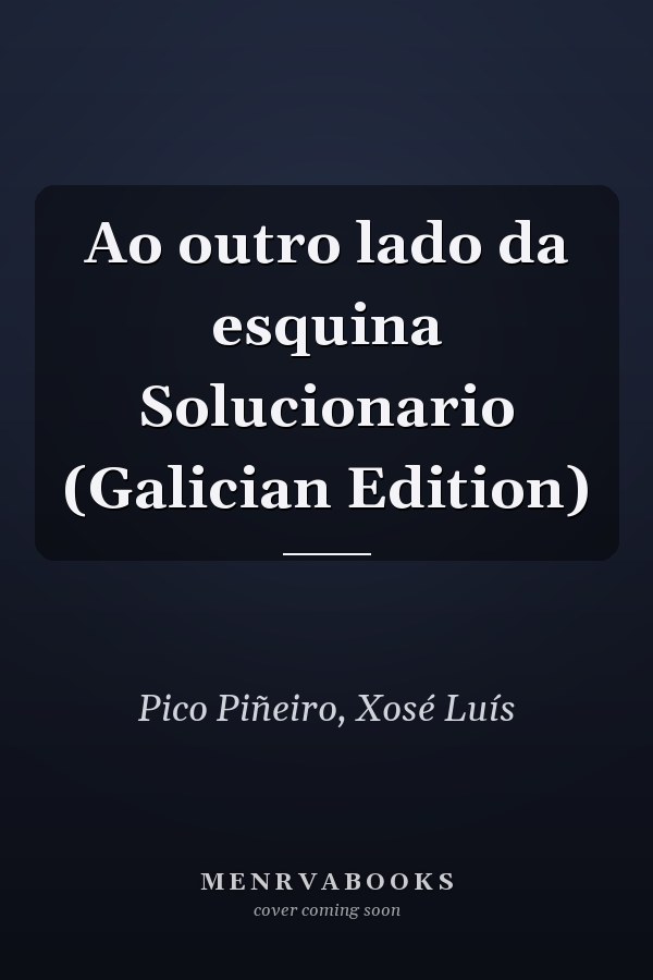 Ao outro lado da esquina Solucionario (Galician Edition)
