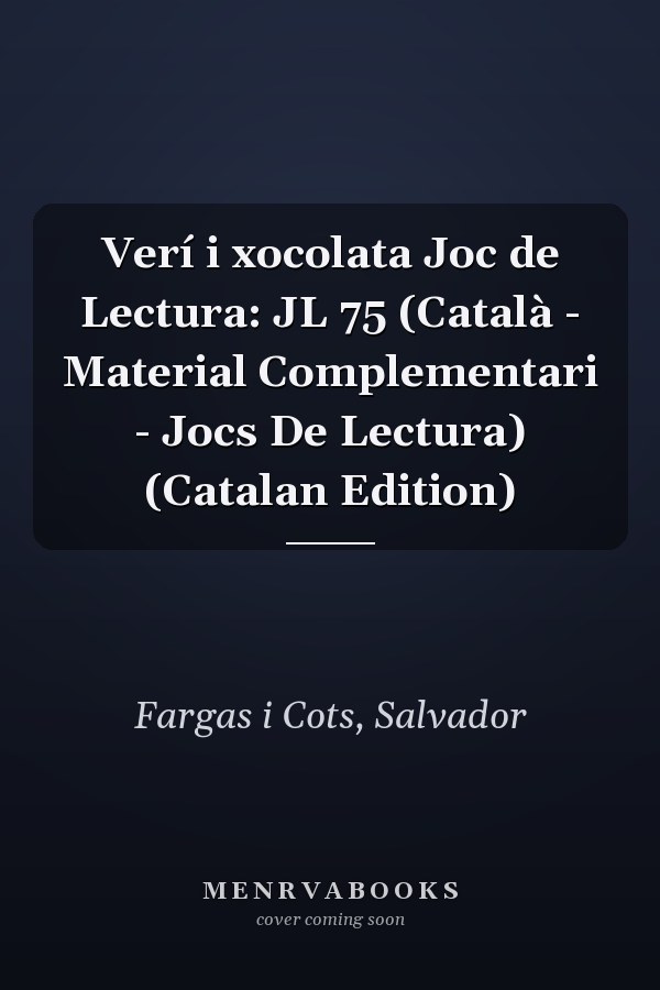 Verí i xocolata Joc de Lectura: JL 75 (Català - Material Complementari - Jocs De Lectura) (Catalan Edition)