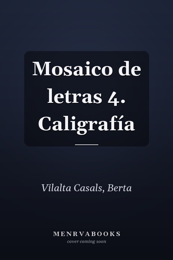 Mosaico de letras 4. Caligrafía