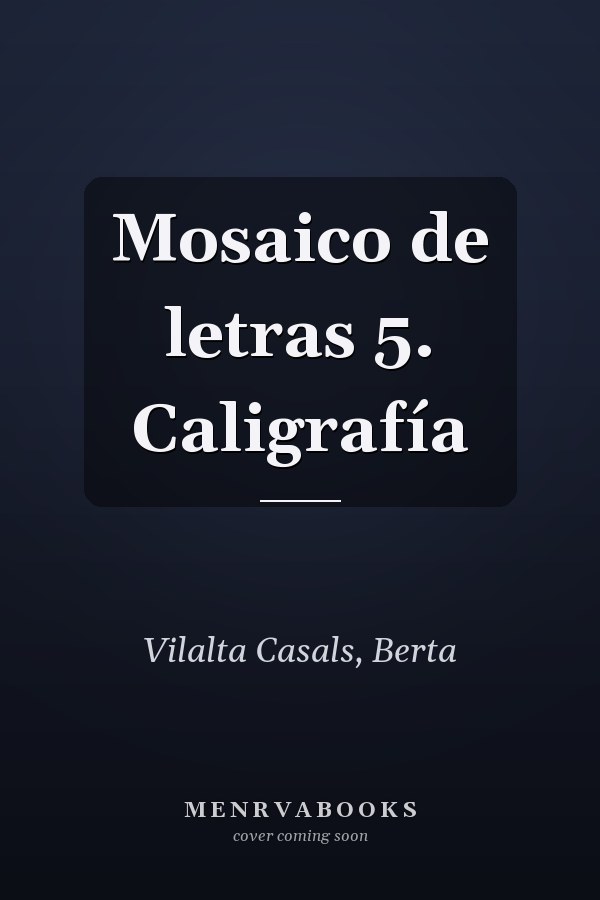Mosaico de letras 5. Caligrafía