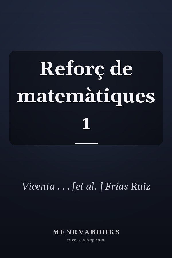 Reforç de matemàtiques 1
