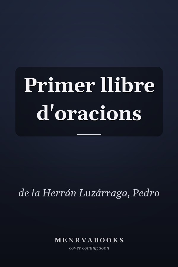 Primer llibre d'oracions