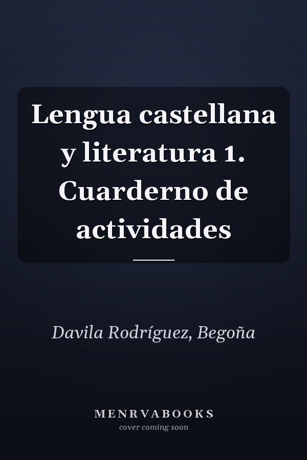 Lengua castellana y literatura 1. Cuarderno de actividades