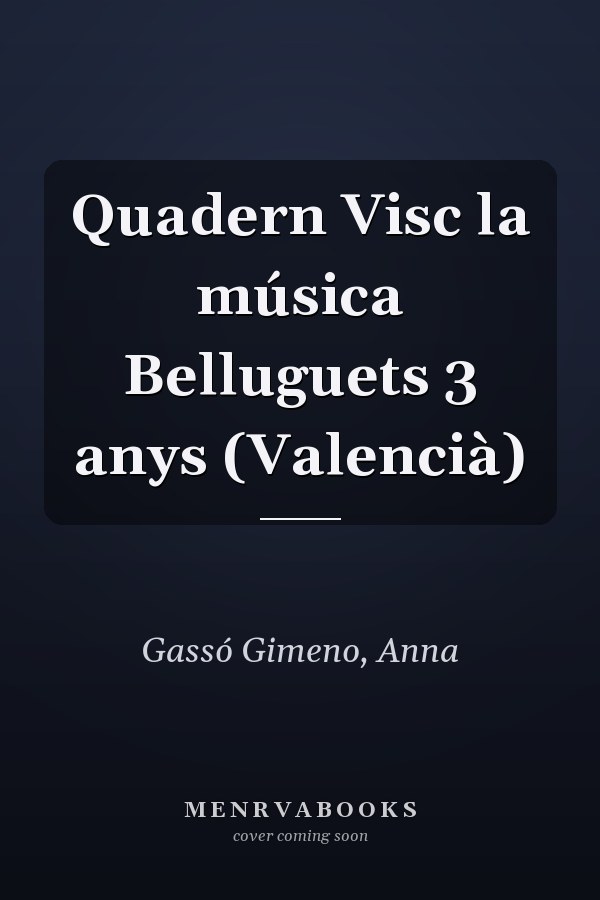 Quadern Visc la música Belluguets 3 anys (Valencià)