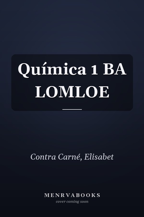 Química 1 BA LOMLOE