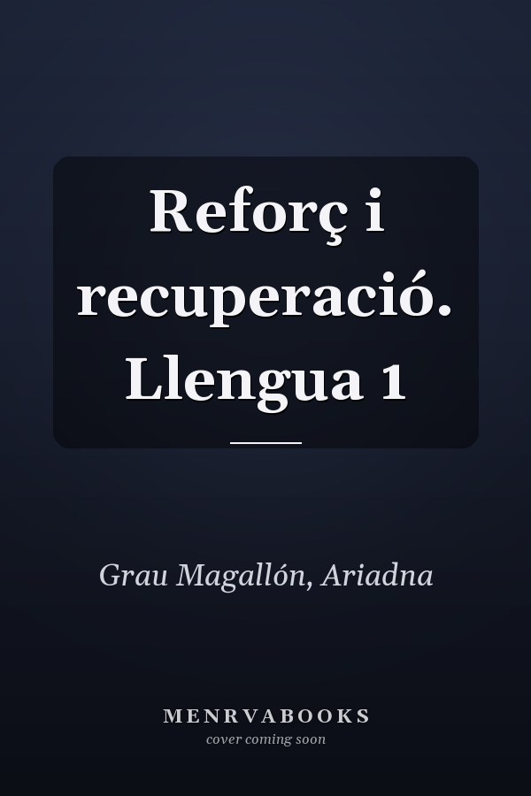 Reforç i recuperació. Llengua 1