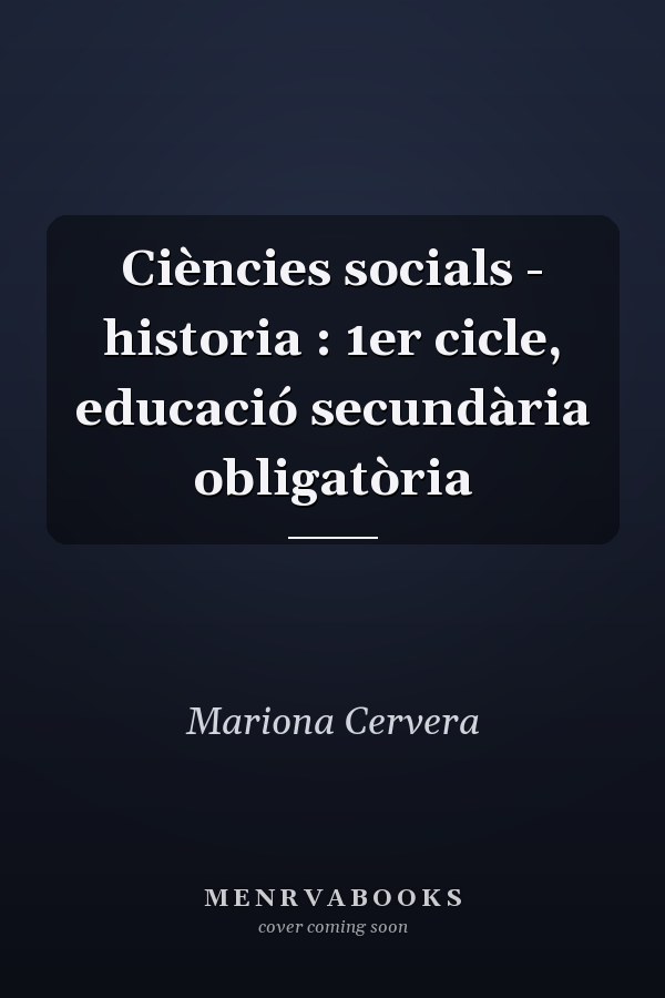 Ciències socials - historia : 1er cicle, educació secundària obligatòria