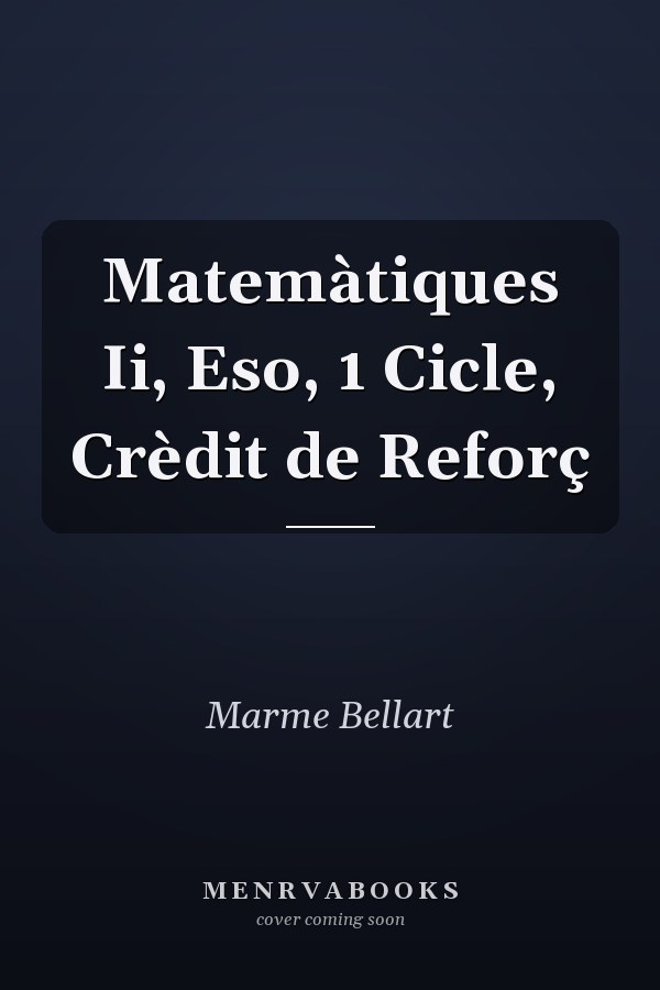 Matemàtiques Ii, Eso, 1 Cicle, Crèdit de Reforç