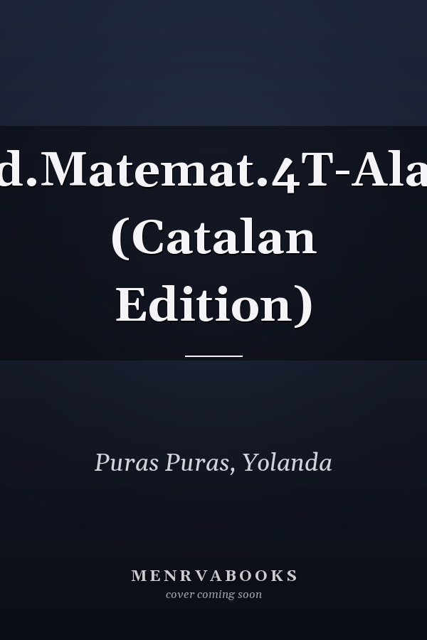 Quad.Matemat.4T-Alabast (Catalan Edition)