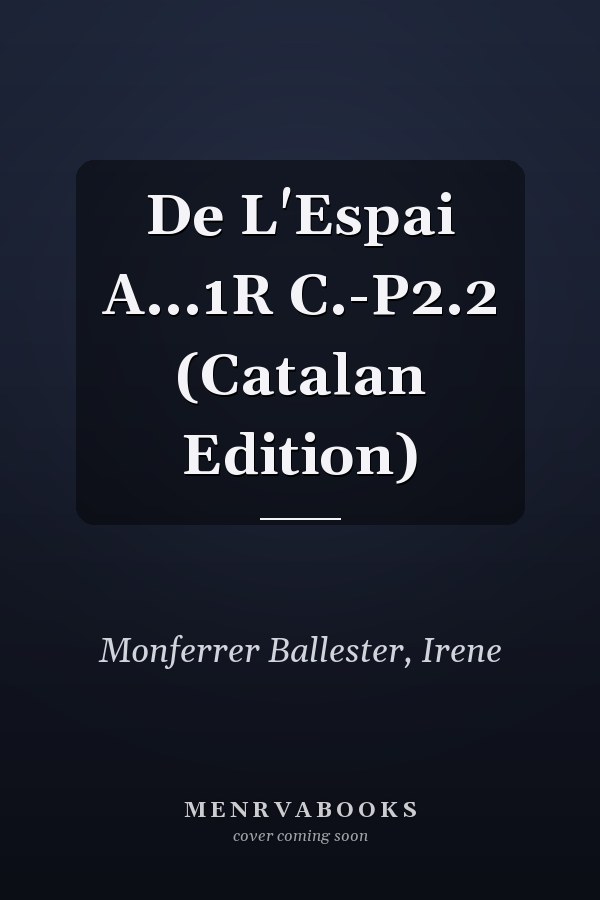 De L'Espai A...1R C.-P2.2 (Catalan Edition)