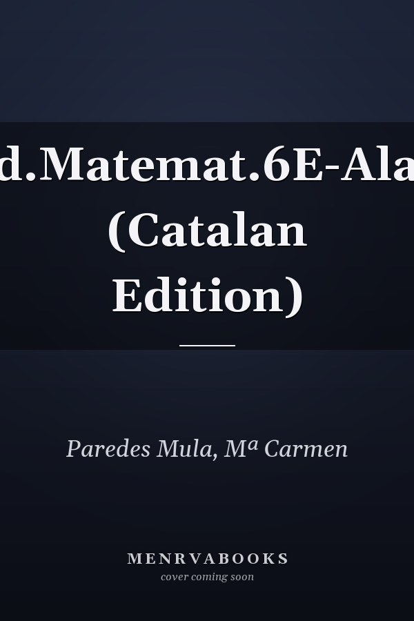Quad.Matemat.6E-Alabast (Catalan Edition)