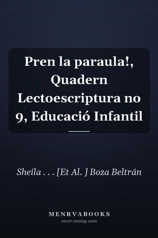 Pren la paraula!, Quadern Lectoescriptura no 9, Educació Infantil