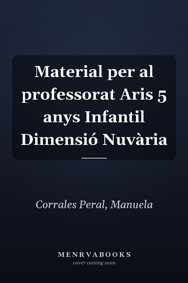 Material per al professorat Aris 5 anys Infantil Dimensió Nuvària