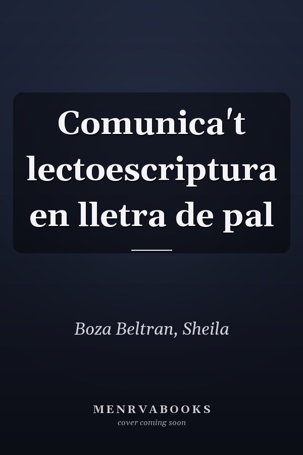 Comunica't lectoescriptura en lletra de pal