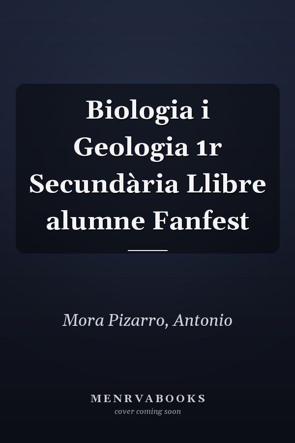 Biologia i Geologia 1r Secundària Llibre alumne Fanfest