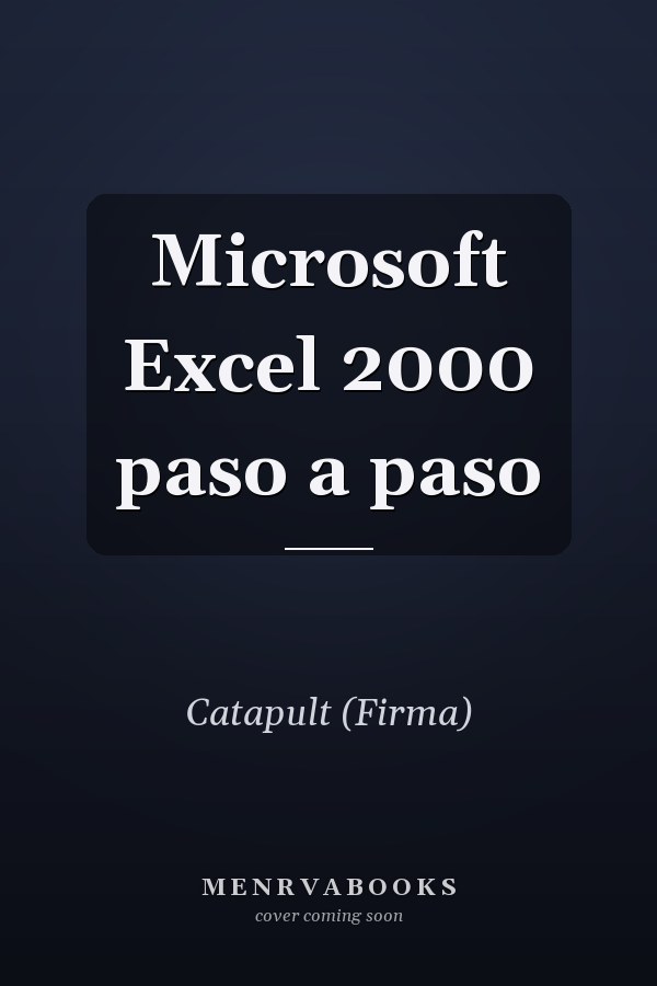 Microsoft Excel 2000 paso a paso