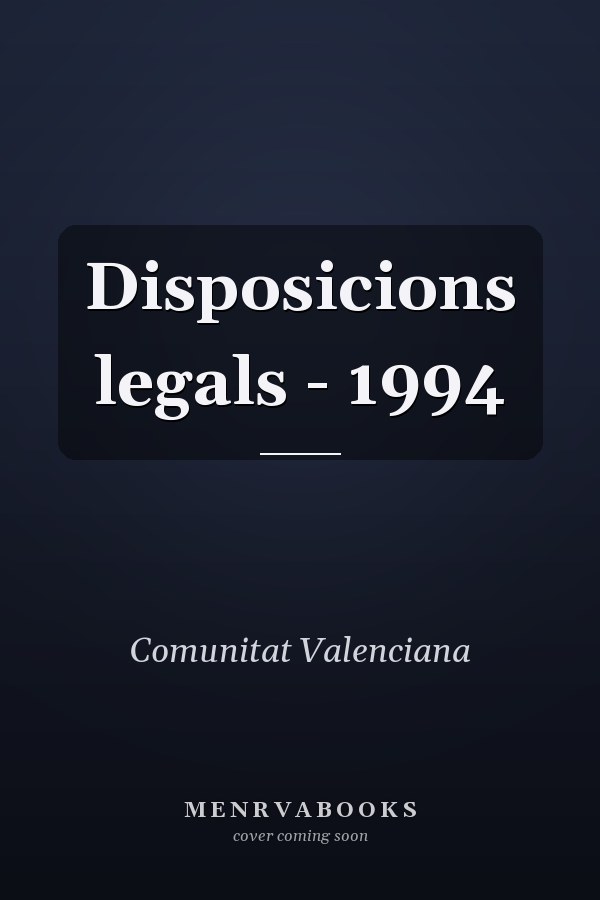 Disposicions legals - 1994