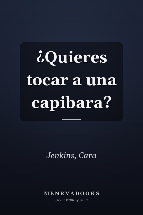 ¿Quieres tocar a una capibara?